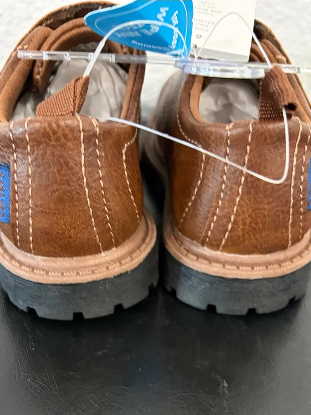 Carter's Brown Toddler Hook-and-Loop Dress Shoes